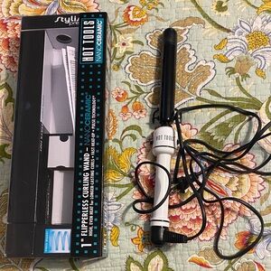 Hot Tools Nano Ceramic Curling Wand - Black and White